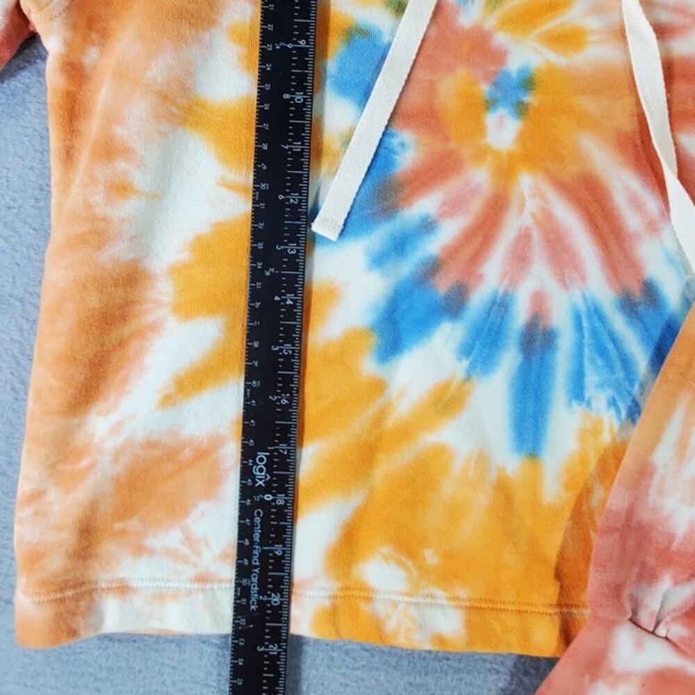 Madewell x Free & Easy Tie Dye Hoodie Sweatshirt Sunrise Graphic XS NWT - Picture 3 of 7